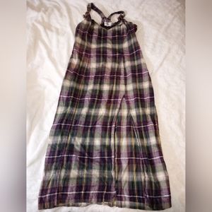 Plaid maxi dress